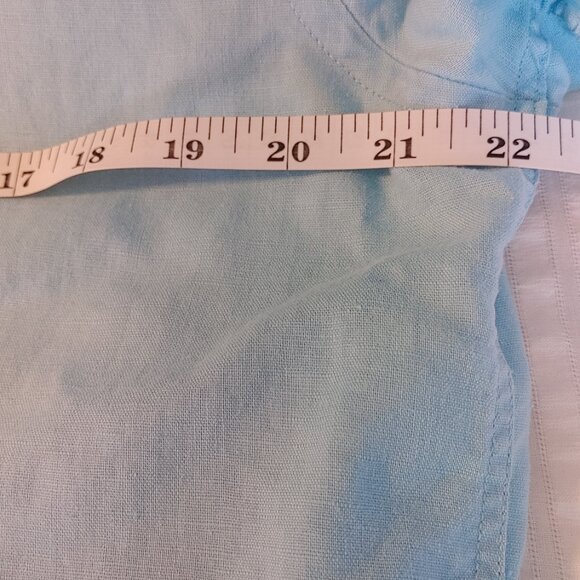 Men's Mexx Blue Linen Blend Button Down Shirt Size Large - Picture 10 of 12